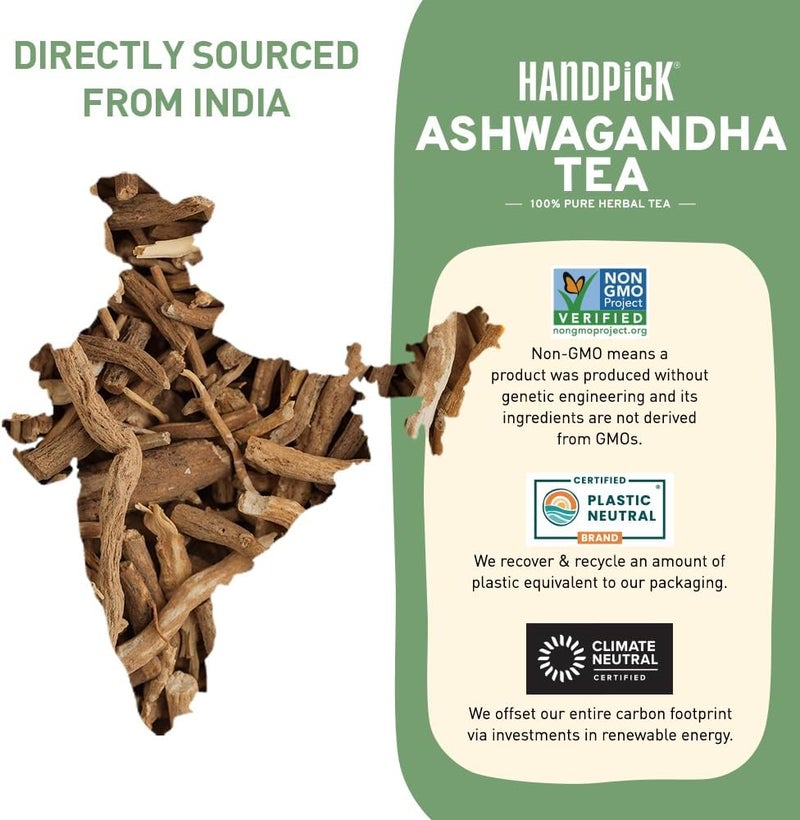 HANDPICK 100% Natural Ashwagandha Tea Bags - Image 4